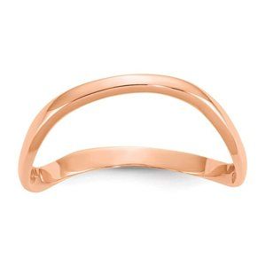 10k Gold Thumb Ring, Wave Design